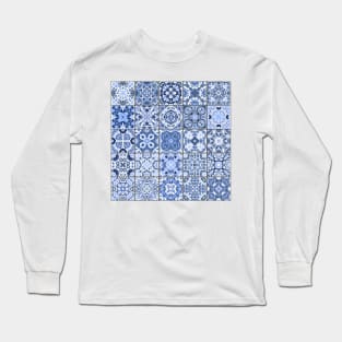 Mosaic tile tribal pattern Long Sleeve T-Shirt